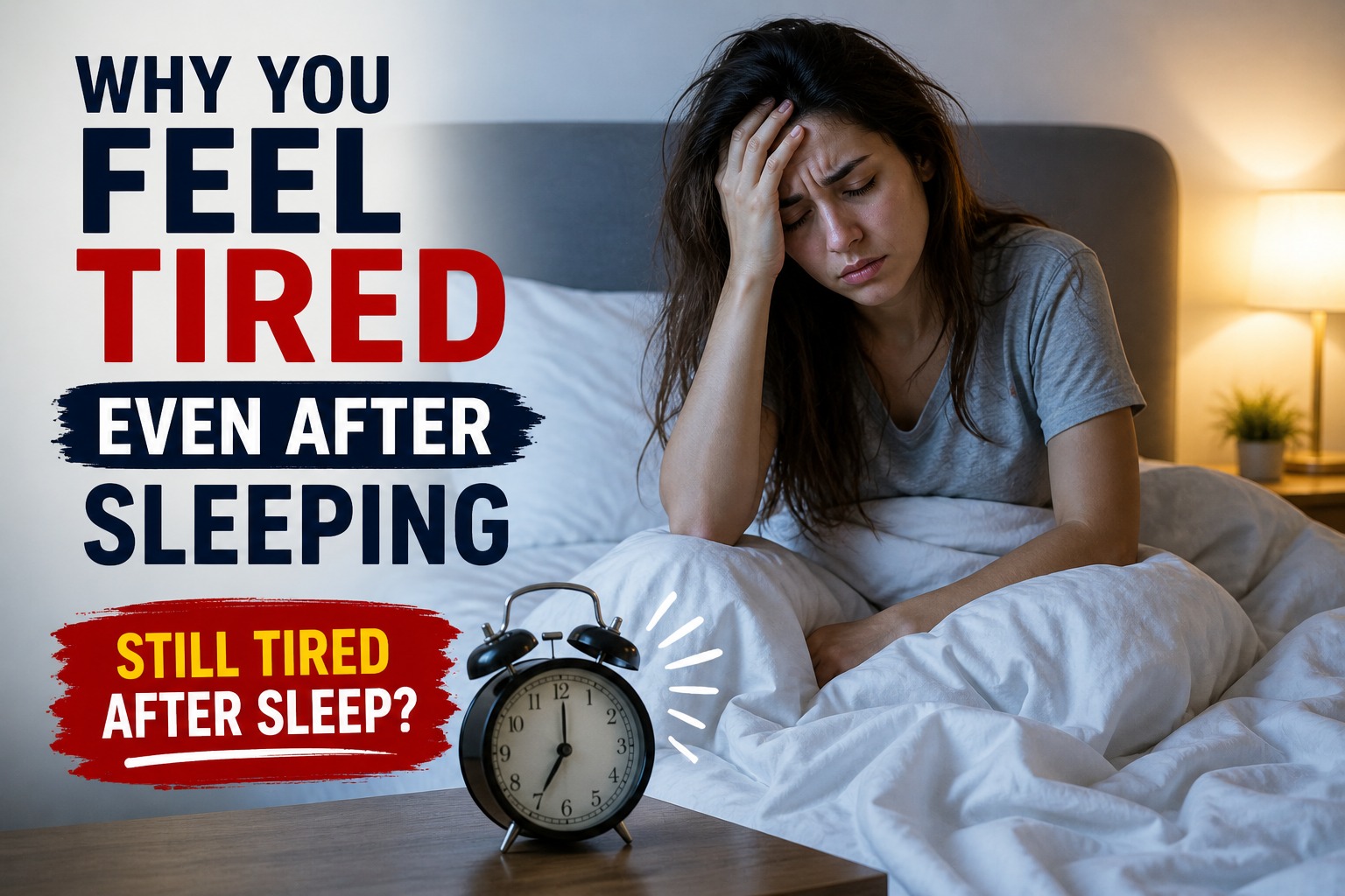Why You Feel Tired Even After Sleeping